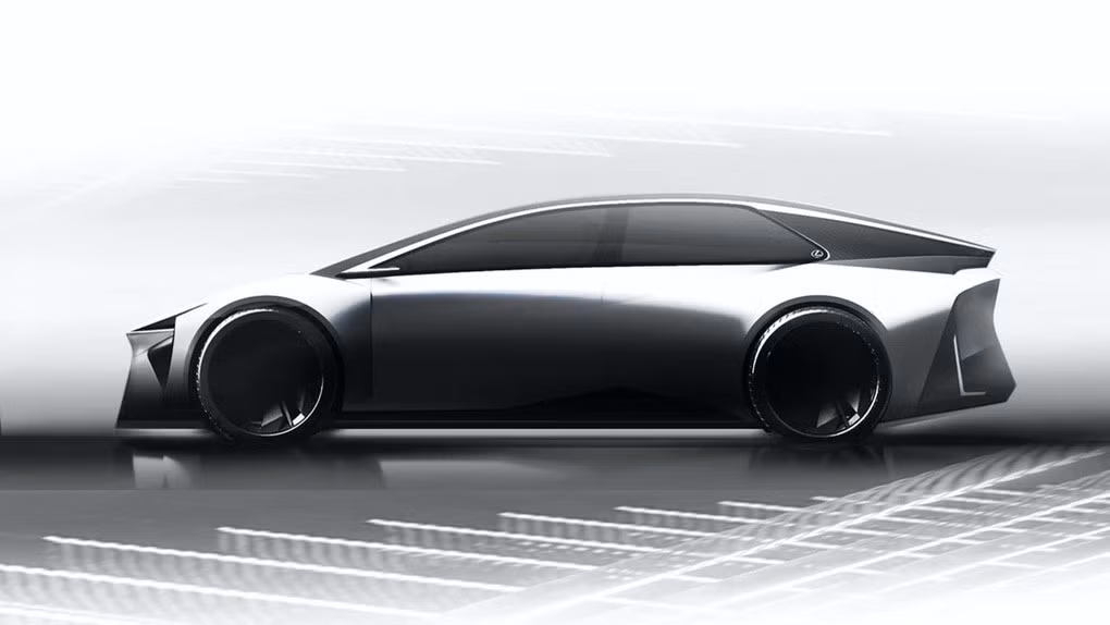 Phác họa mẫu xe thuần điện thế hệ mới của Lexus (Ảnh: Toyota).