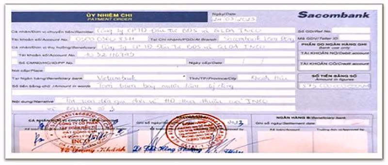 Làm giả các ủy nhiệm chi với số tiền lớn, Đặng Sơn Hải đã lừa các công ty tin tưởng ký quỹ.