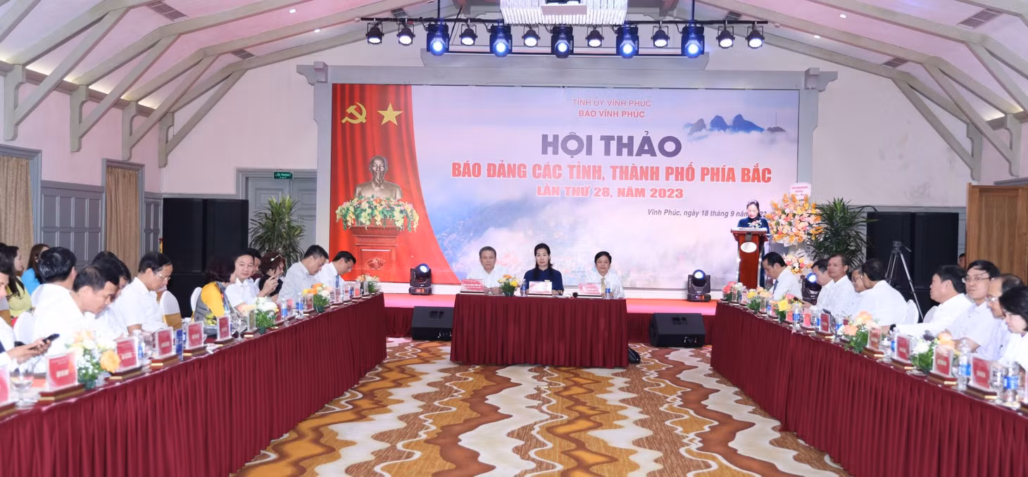 Hội thảo Báo Đảng các tỉnh, thành phố phía Bắc lần thứ 28 năm 2023 do Báo Vĩnh Phúc đăng cai tổ chức.