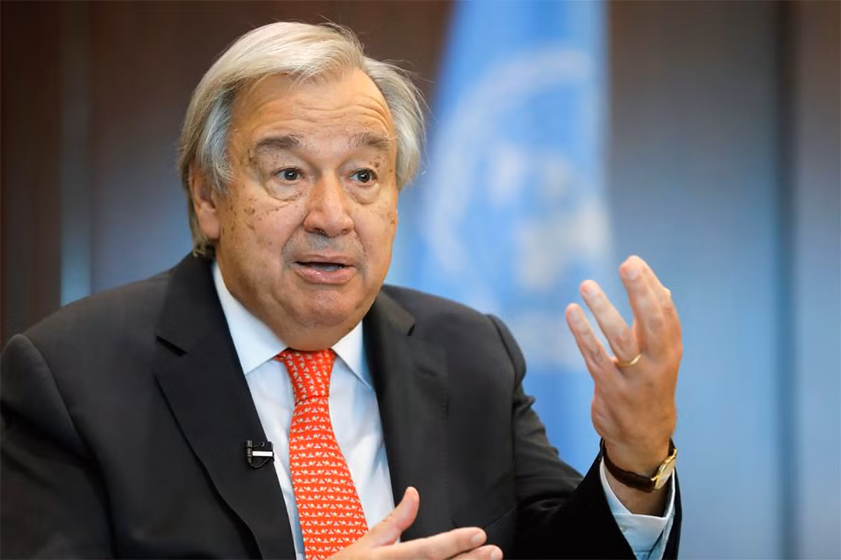 Tổng thư ký Liên Hợp Quốc António Guterres. Ảnh: Reuters