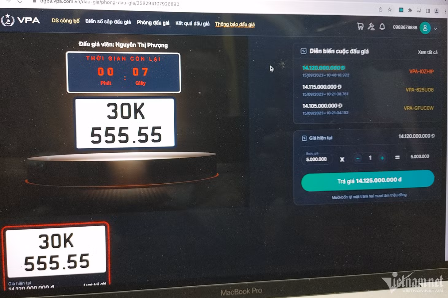 Sau 6 phú đã có người trả giá 14 tỷ đồng