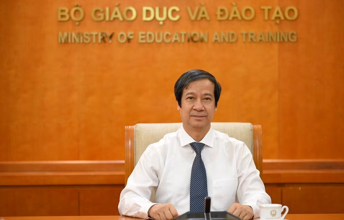 Bộ trưởng Bộ Giáo dục và Đào tạo Nguyễn Kim Sơn. (Ảnh: Bộ Giáo dục và Đào tạo cung cấp)