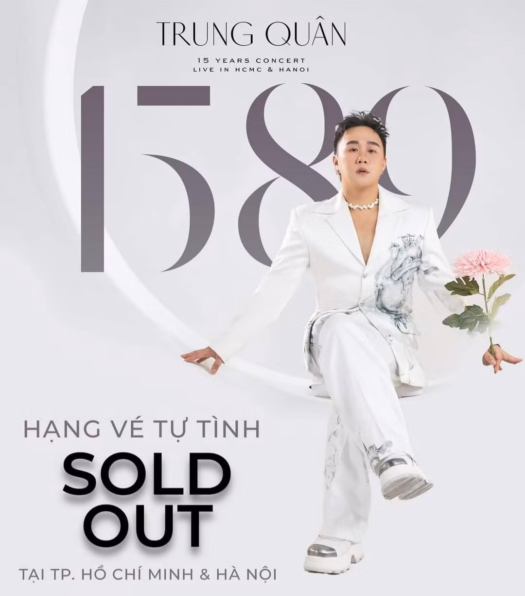 Hạng vé "sold out" ở Hà Nội và TP.HCM khiến Trung Quân thốt lên hai tiếng: "Tuyệt vời".