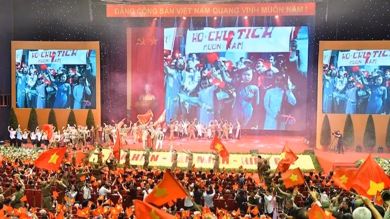 Chương trình nghệ thuật đặc biệt Thủ đô 70 năm - Bản Hùng ca". (ẢNH: ĐĂNG KHOA)