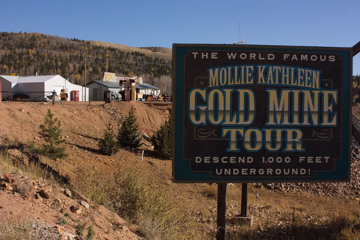 Điểm tham quan Mỏ vàng Mollie Kathleen ở Cripple Creek, Colorado. Ảnh minh họa: odt.co.nz