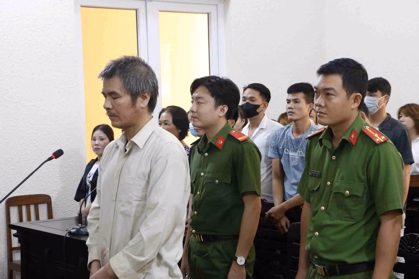 Bị cáo Yang Zhong Wu tại phiên tòa xét xử. Ảnh: Dương Bình