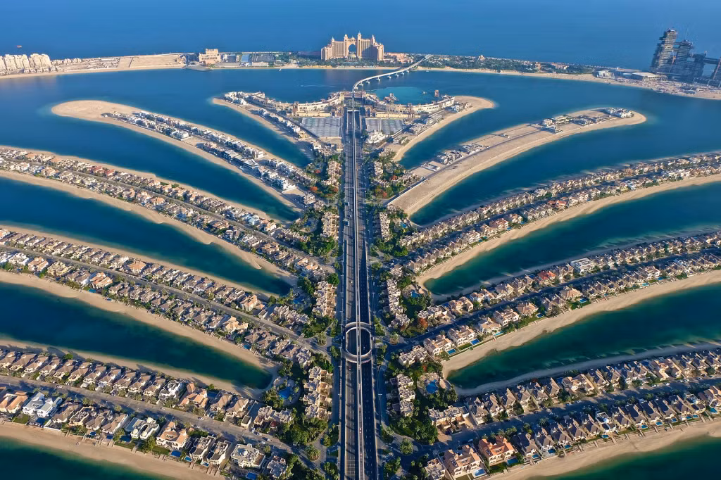 Palm Jebel Ali Island đang xây dựng được kỳ vọng sẽ là trung tâm du lịch nghỉ dưỡng và giao thương quốc tế hàng đầu tại UEA.