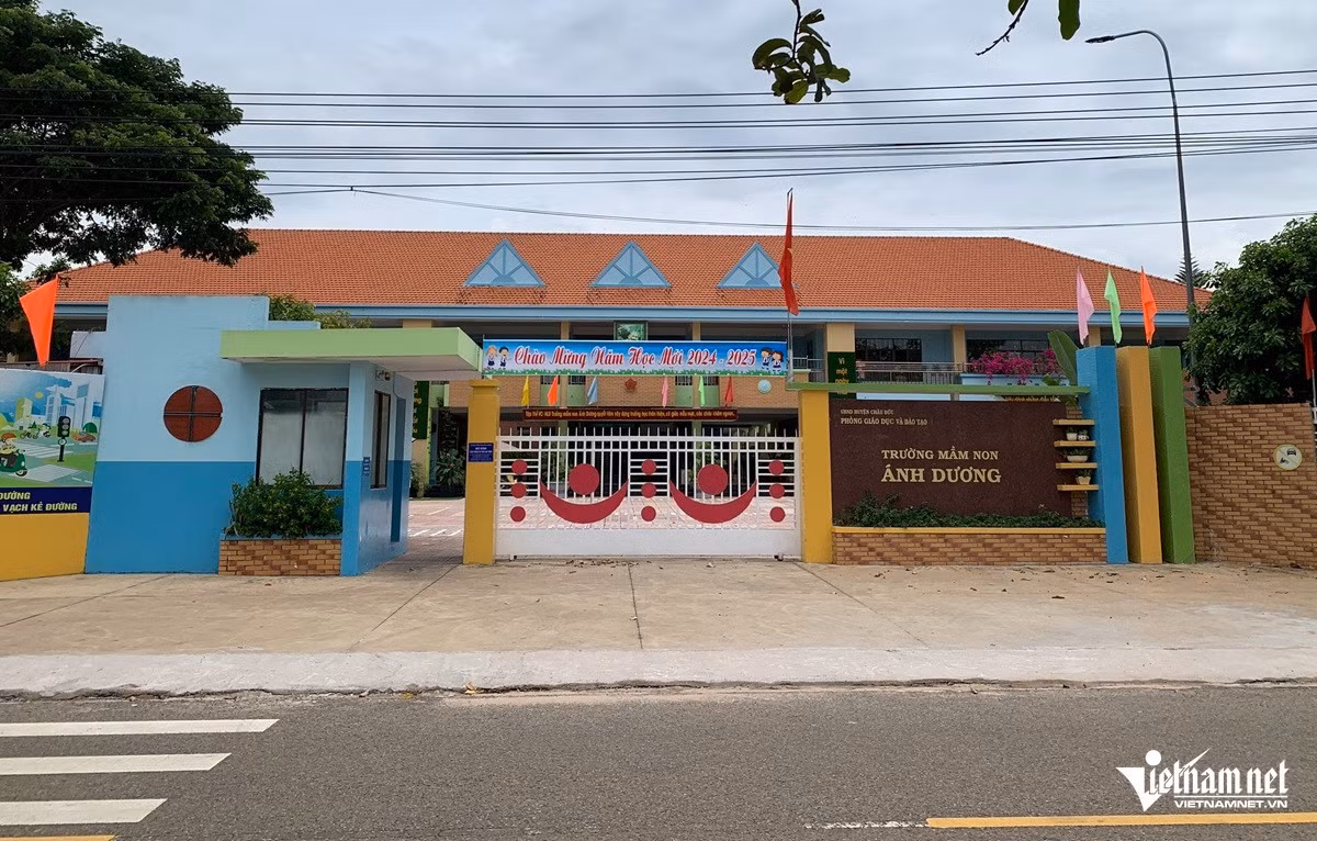 Trường mầm non Ánh Dương, huyện Châu Đức, tỉnh Bà Rịa - Vũng Tàu. Ảnh: Quang Hưng