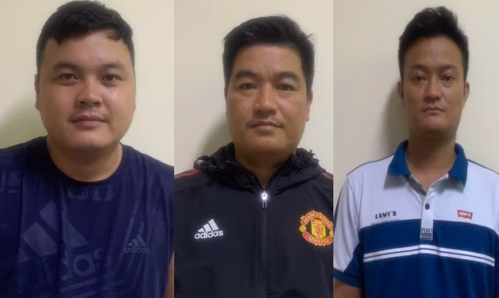 Nhóm 3 đối tượng thành lập các công ty để buôn bán chất độc Xyanua. Ảnh: Công an cung cấp