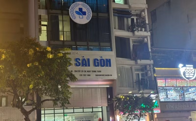 Phòng khám Đa khoa Y học Sài Gòn. Ảnh: SYT