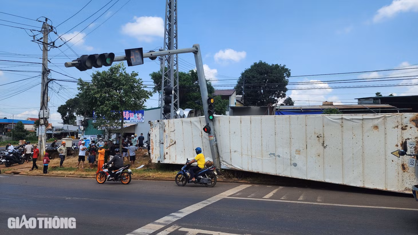 Hiện trường vụ tai nạn. Ảnh: N.H