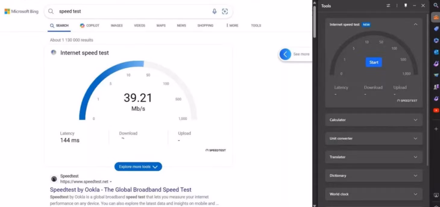 Tìm mọi cách để tăng người dùng, Microsoft mang tính năng đo tốc độ mạng trở lại Edge- Ảnh 1.