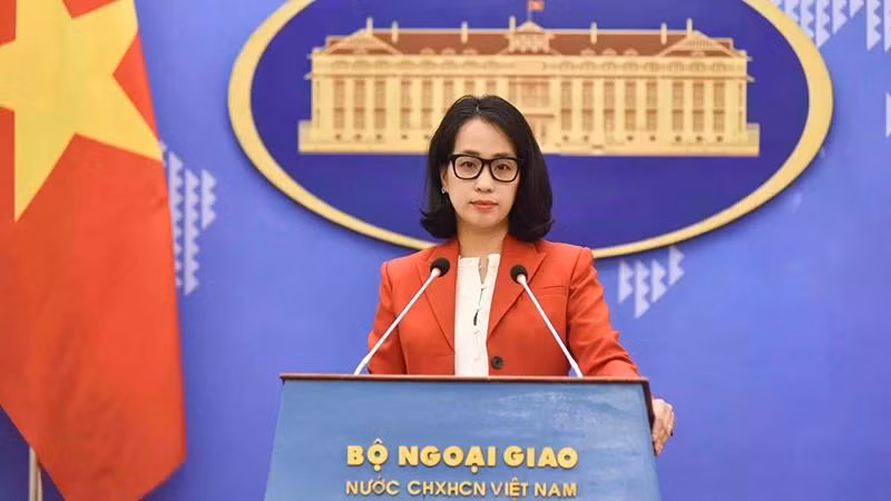 Người phát ngôn Bộ Ngoại giao Việt Nam Phạm Thu Hằng. (Ảnh: Báo Thế giới và Việt Nam cung cấp)