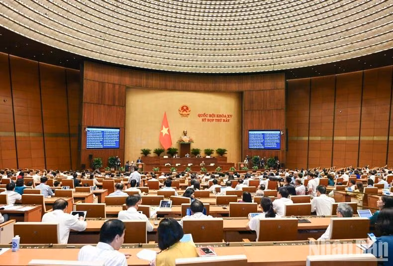 Quang cảnh phiên họp chiều 22/5. (Ảnh: DUY LINH)