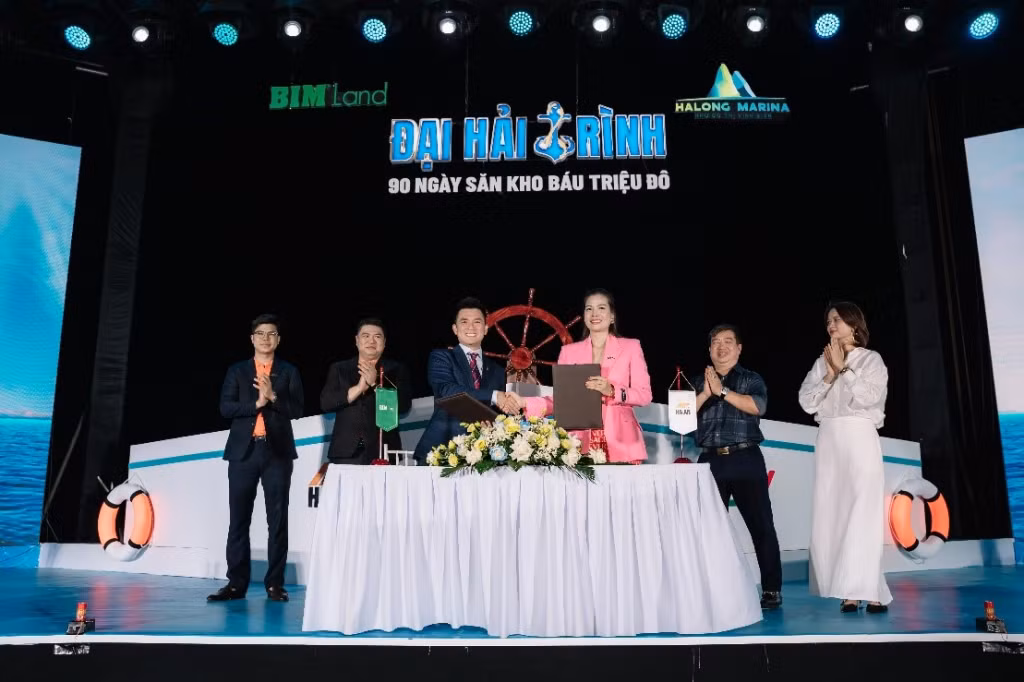 Sự kiện chứng kiến lễ ký kết hợp tác giữa Chủ đầu tư BIM Land và đối tác Hà An Group.