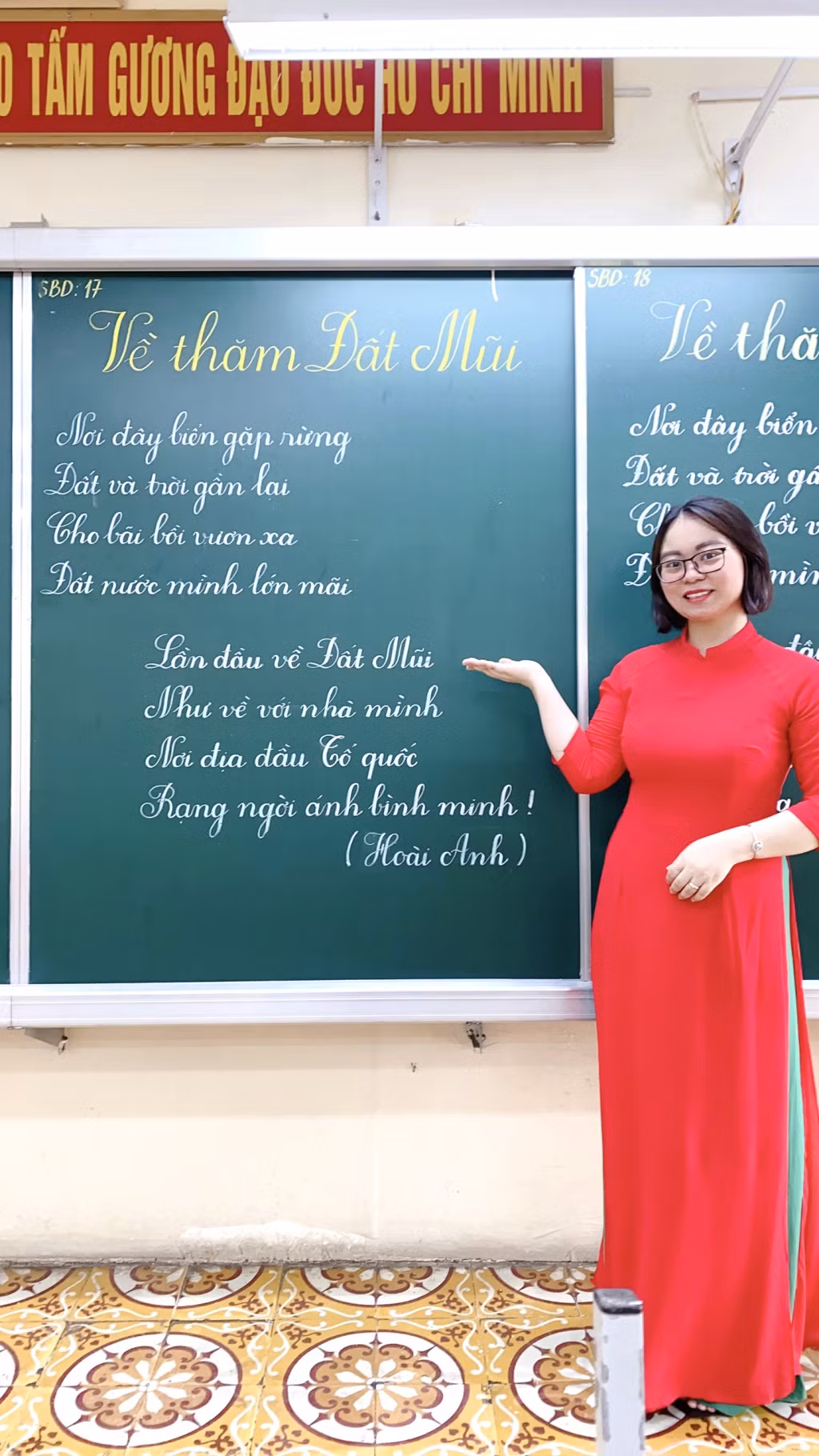 Bài thi đoạt giải Nhất của cô giáo Đào Thu Hoài (Trường TH-THCS Minh Khai, TP Hạ Long).