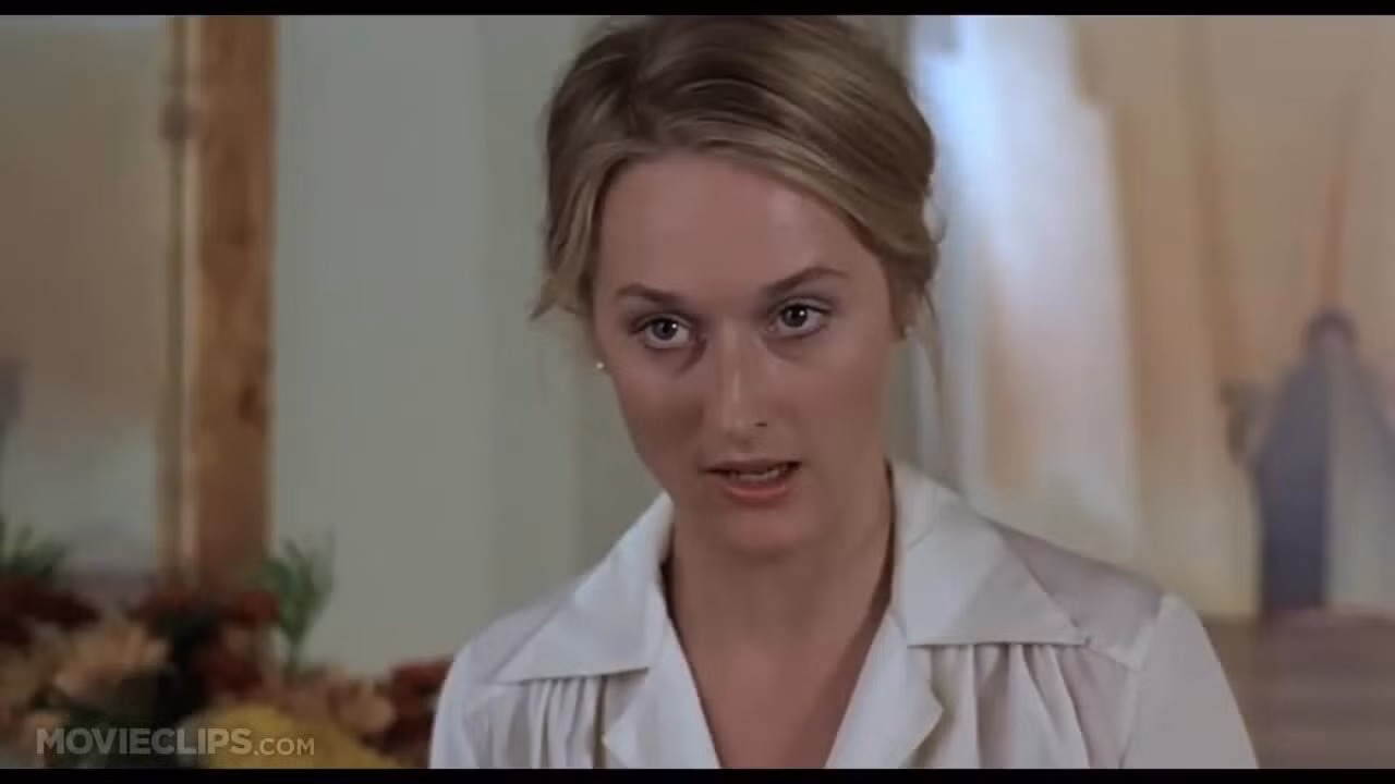 Meryl Streep đóng cùng Dustin Hoffman trong "Kramer vs. Kramer". Video: Columbia Pictures