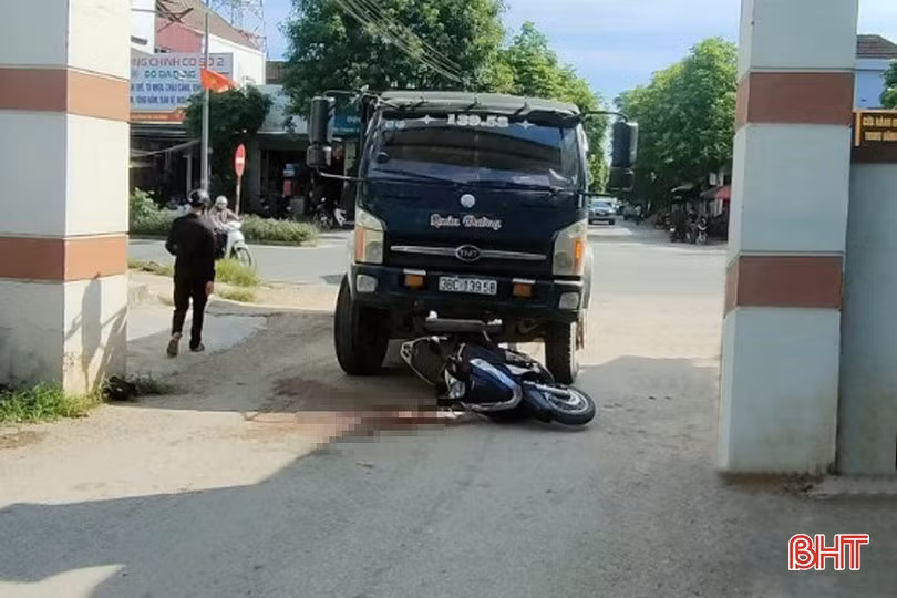 Hiện trường vụ tai nạn.