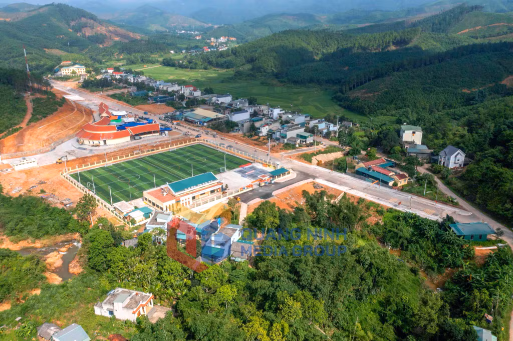 Trung tâm xã Lương Minh (2-2026). Ảnh: Huỳnh Đăng