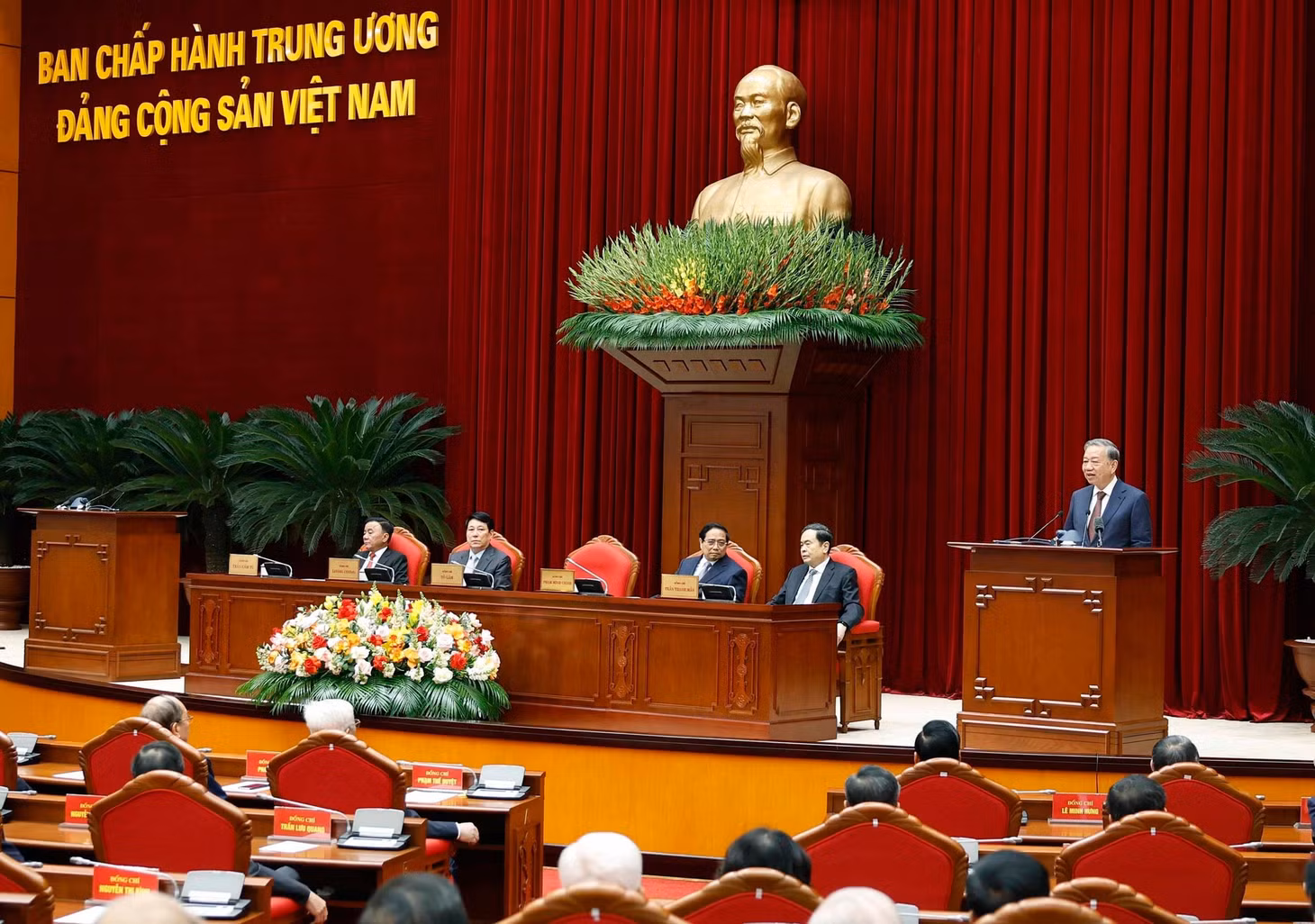 Tổng Bí thư Tô Lâm phát biểu.