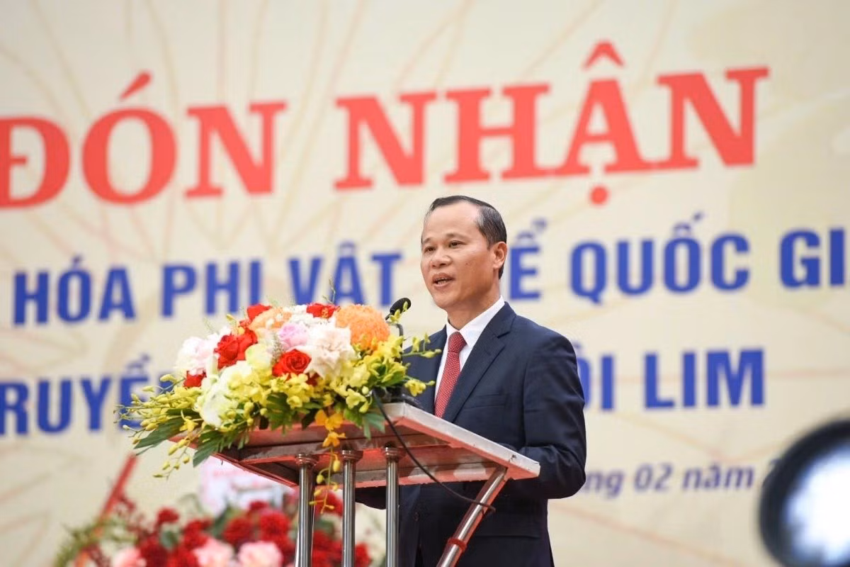 Ông Mai Sơn - Phó Chủ tịch Thường trực UBND tỉnh Bắc Ninh phát biểu tại buổi lễ. Ảnh: Văn Giang