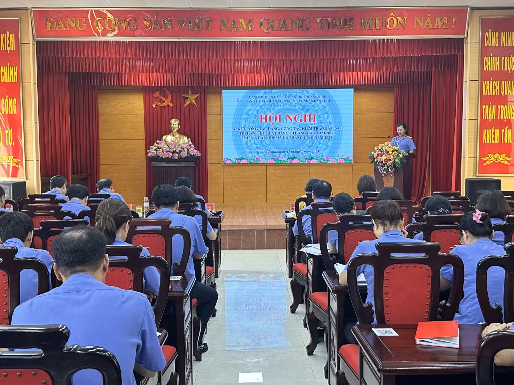 Đảng ủy Viện Kiểm sát Nhân dân tỉnh tổ chức hội nghị sơ kết công tác Đảng, công tác kiểm tra, giám sát thi hành kỷ luật Đảng 6 tháng đầu năm 2024.