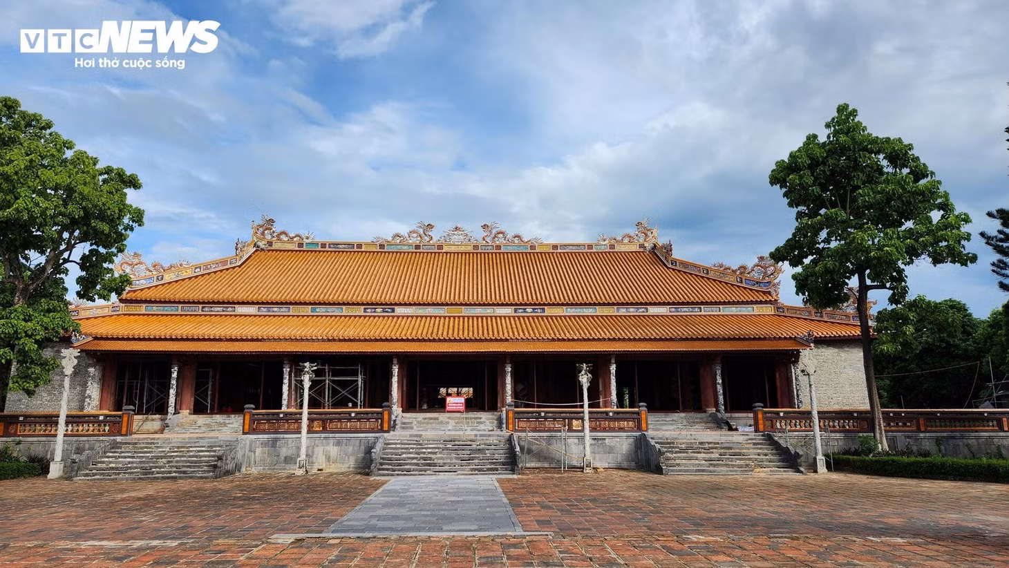 Với lịch sử hình thành hơn 200 năm, điện Thái Hòa là ngôi điện quan trọng nhất trong khu vực Hoàng thành Huế xưa. (Ảnh: ND)