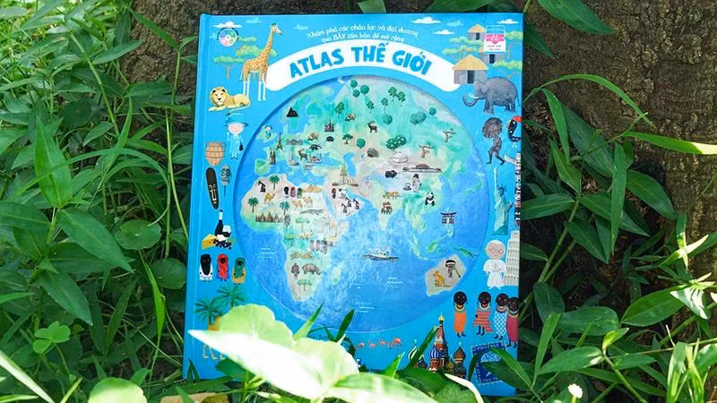 Bộ sách “Atlas thế giới”. (Ảnh: Đinh tị Books)