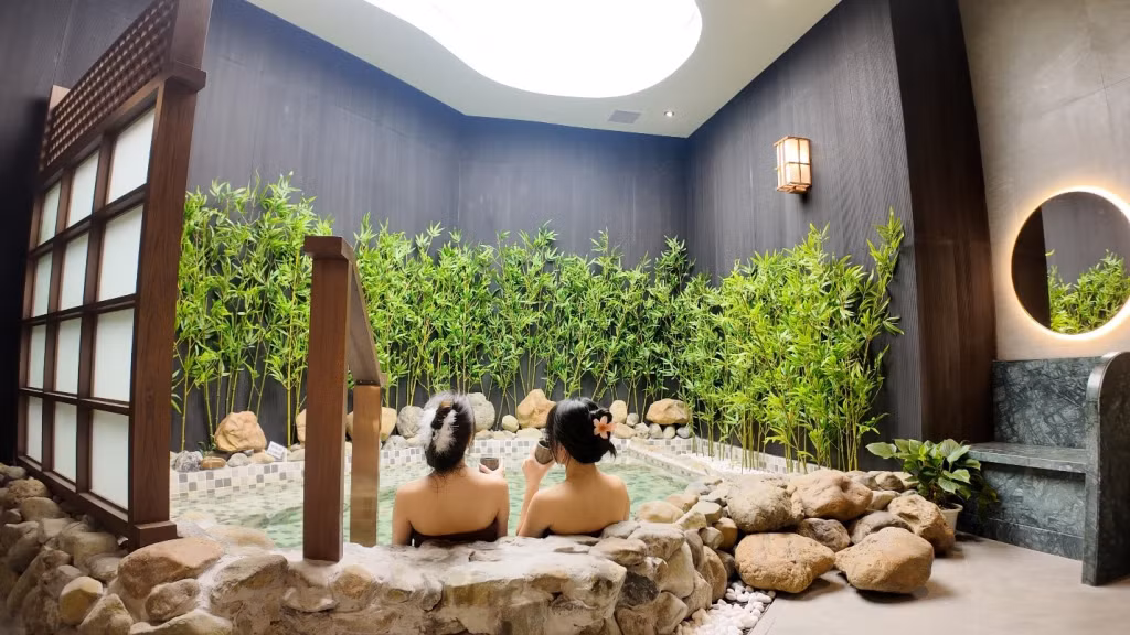 Khu tắm khoáng Onsen thư giãn tại Sonasea Spa