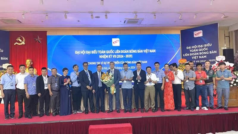 Các thành viên Ban chấp hành Liên đoàn bóng bàn Việt Nam khóa VII (nhiệm kỳ 2024-2029).