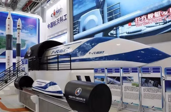 Mô hình tàu bay siêu tốc T-Flight của Trung Quốc. (Ảnh: CASIC)