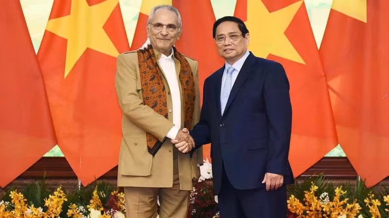 Thủ tướng Phạm Minh Chính và Tổng thống Timor-Leste Jose Ramos-Horta. (Ảnh: TRẦN HẢI)