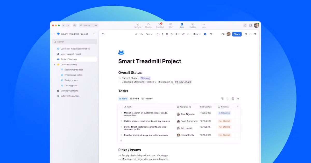 Zoom Docs cạnh tranh trực tiếp với Google Docs. Ảnh: Zoom