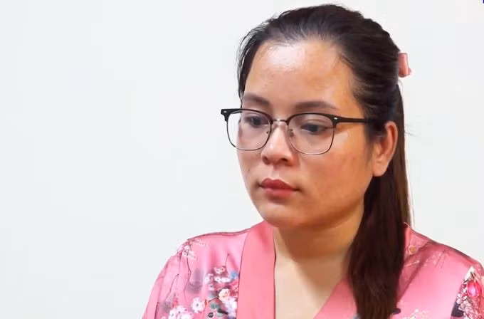 Phạm Mỹ Nhiên thời điểm bị Công an tỉnh Cà Mau khởi tố. Ảnh: An Khang