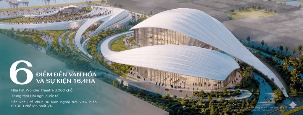 Nhà hát, Trung tâm hội nghị và Quảng trường lễ hội sẽ được xây dựng với quy mô châu lục. Ảnh minh họa.