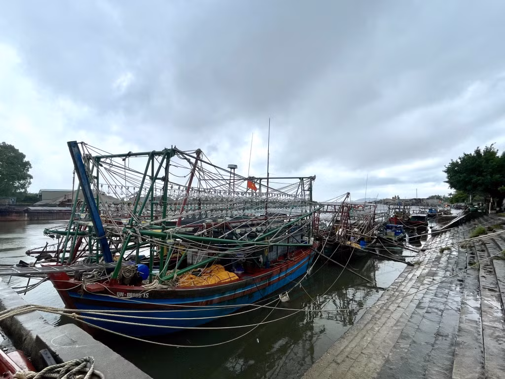 Tàu thuyền được đảm bảo neo đậu tại Khu neo đậu tránh trú bão Phú Hải, xã Quảng Hà.