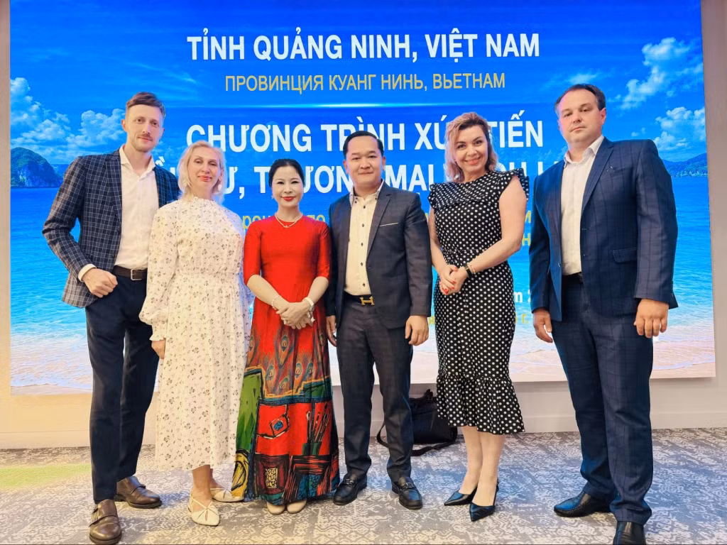 Đại diện FTE Travel và Hiệp hội Du lịch vùng Ural trong chương trình xúc tiến đầu tư, thương mại và du lịch, hướng tới thúc đẩy kết nối du lịch và phát triển thị trường khách giữa Việt Nam và Liên bang Nga.&nbsp;