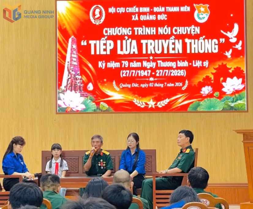 Chương trình " Tiếp lửa truyền thống" được triển khai tại 100% xã, phường, đặc khu.