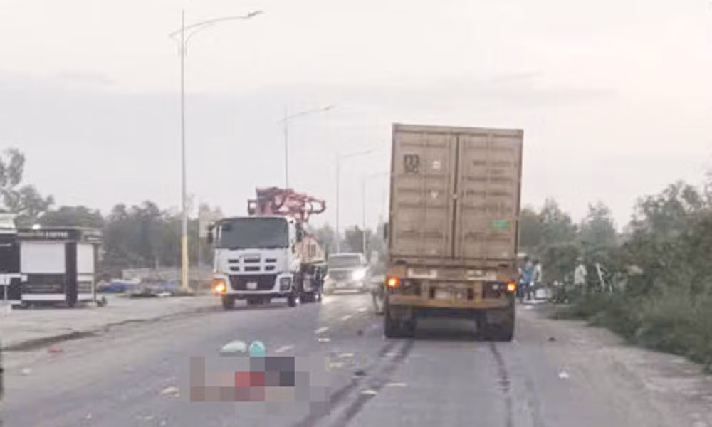 Hiện trường vụ tai nạn.