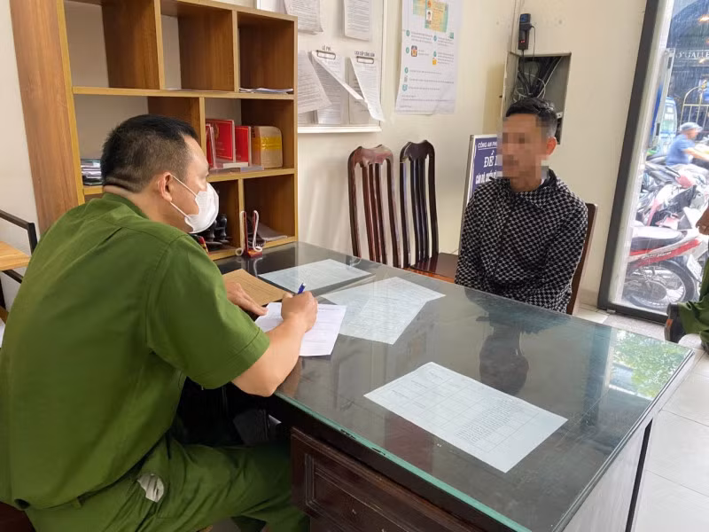Cơ quan Công an đấu tranh với đối tượng để làm rõ hành vi vi phạm.