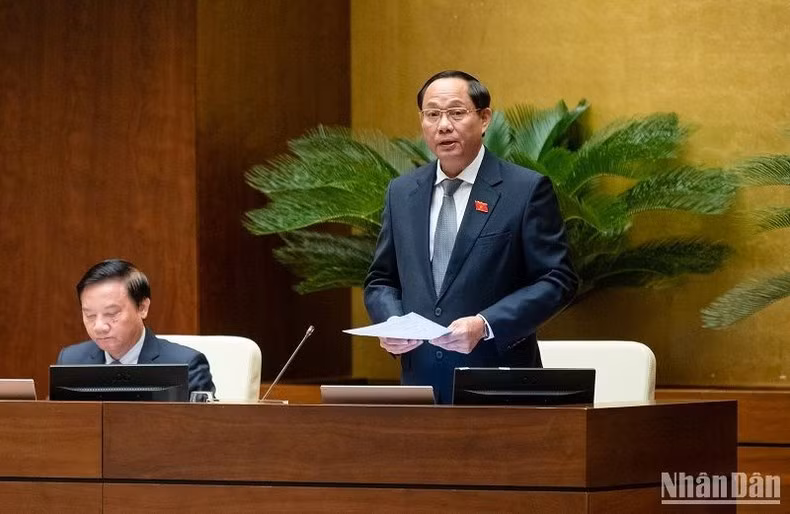 Phó Chủ tịch Quốc hội Trần Quang Phương kết luận nội dung thảo luận. (Ảnh: DUY LINH)