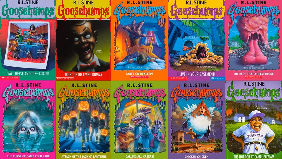 Bộ truyện kinh dị dành cho trẻ em 'Goosebumps' của RL Stine chủ yếu được bán tại Mỹ. Ảnh: Scholastic.
