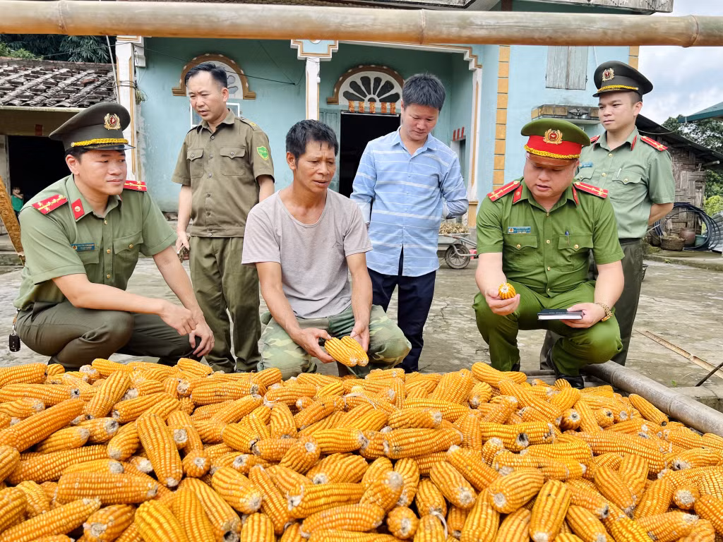 Công an huyện Hải Hà nắm tình hình địa bàn biên giới xã Quảng Đức.