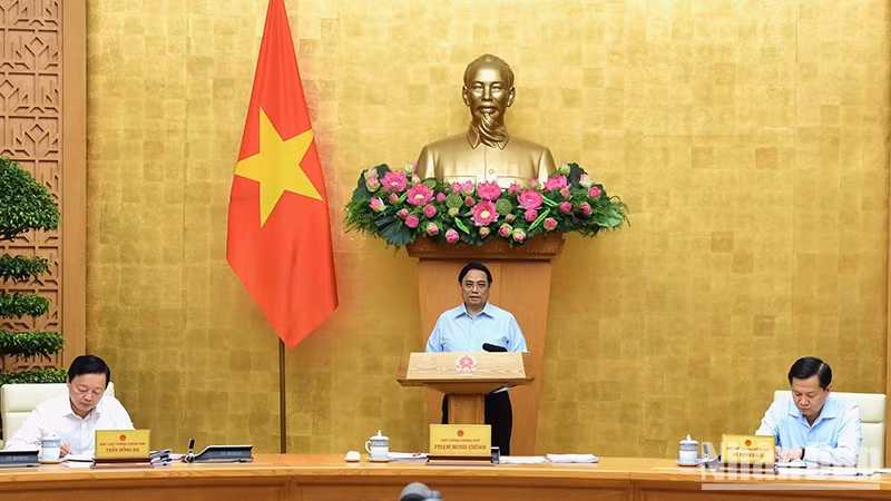 Thủ tướng Phạm Minh Chính dự và chủ trì phiên họp.