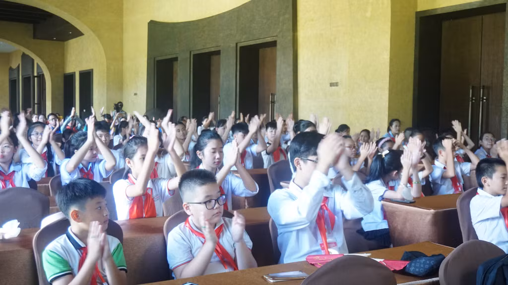 Không khí hào hứng của trại hè "Ước mơ hồng".