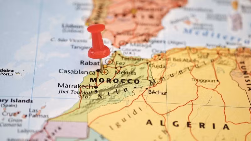 Tây Ban Nha phản đối bản đồ chính thức mới của Maroc, bao gồm Ceuta, Melilla. Ảnh: Euractiv