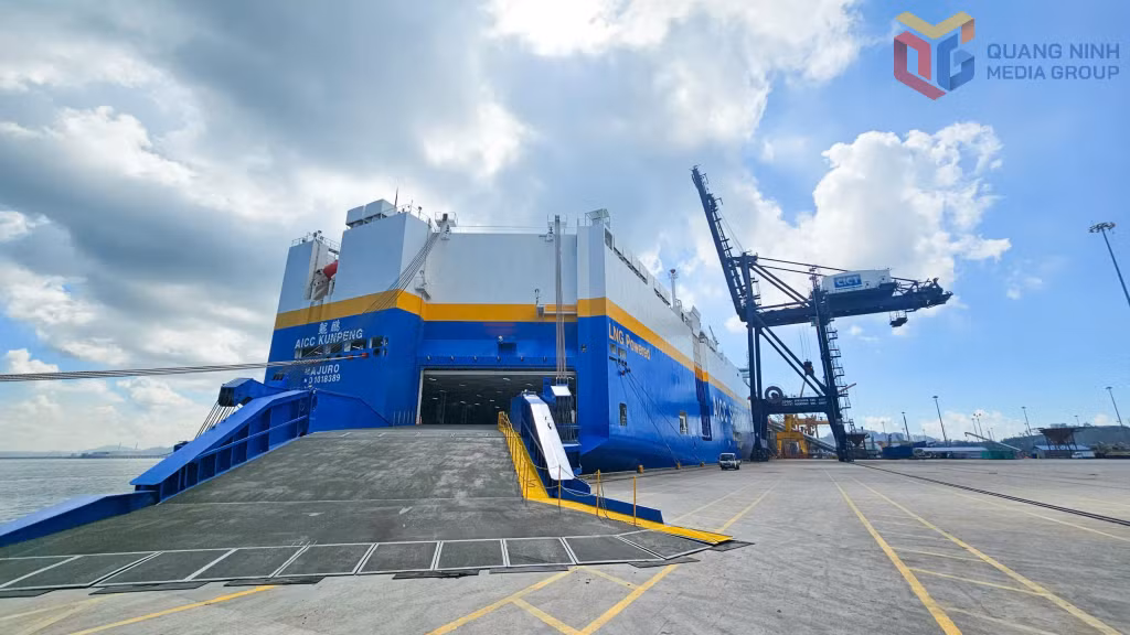 CICT tiếp nhận tàu vào làm hàng.