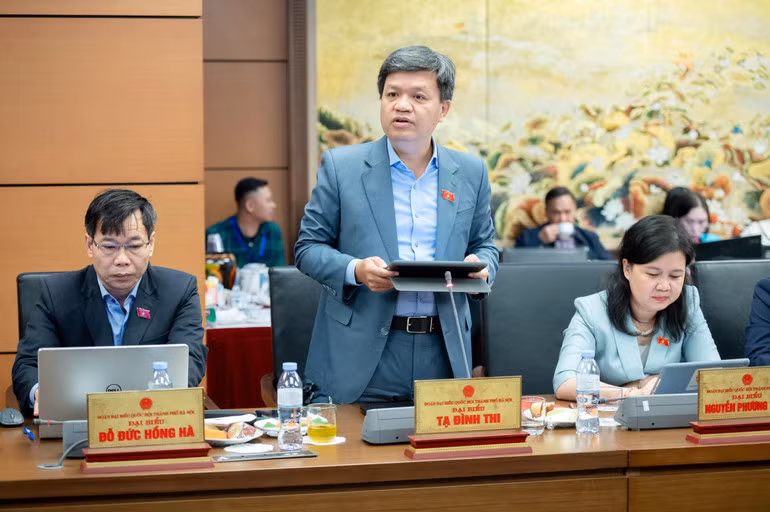 Đại biểu Tạ Đình Thi (Đoàn Hà Nội).