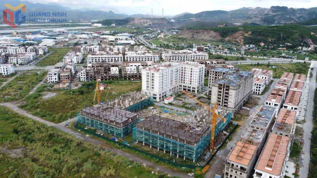 Dự án nhà ở xã hội thuộc khu đô thị Hà Khánh (phường Cao Xanh) giai đoạn 1 đang được khẩn trương thi công.
