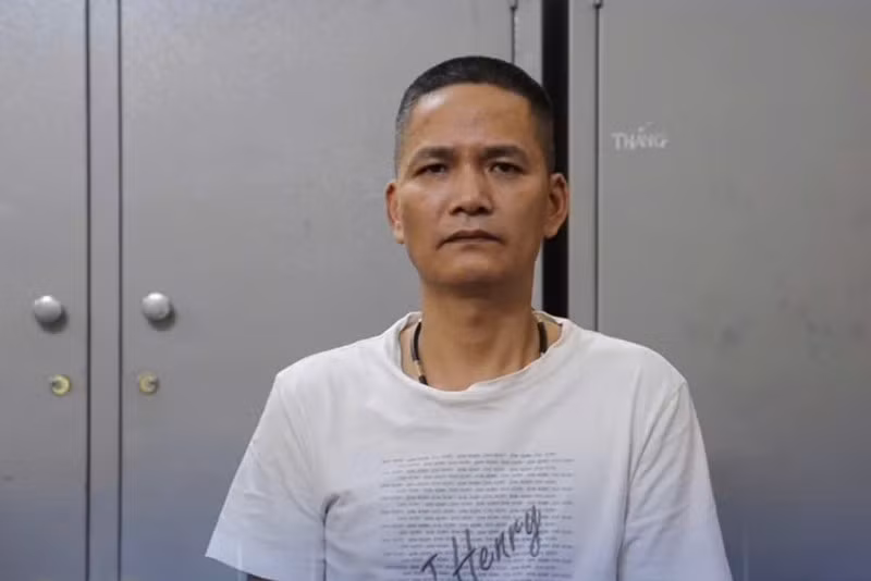 Đối tượng Trần Mạnh Tưởng bị bắt giữ. Ảnh: Công an cung cấp